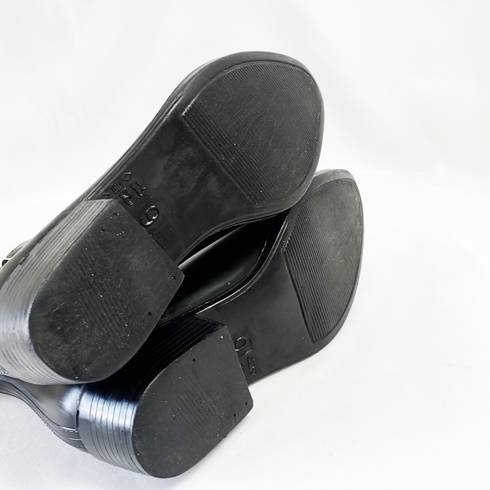 JEFFREY CAMPBELL Havana Black Ankle Boots With Block Heels Size 9 - Picture 4 of 6